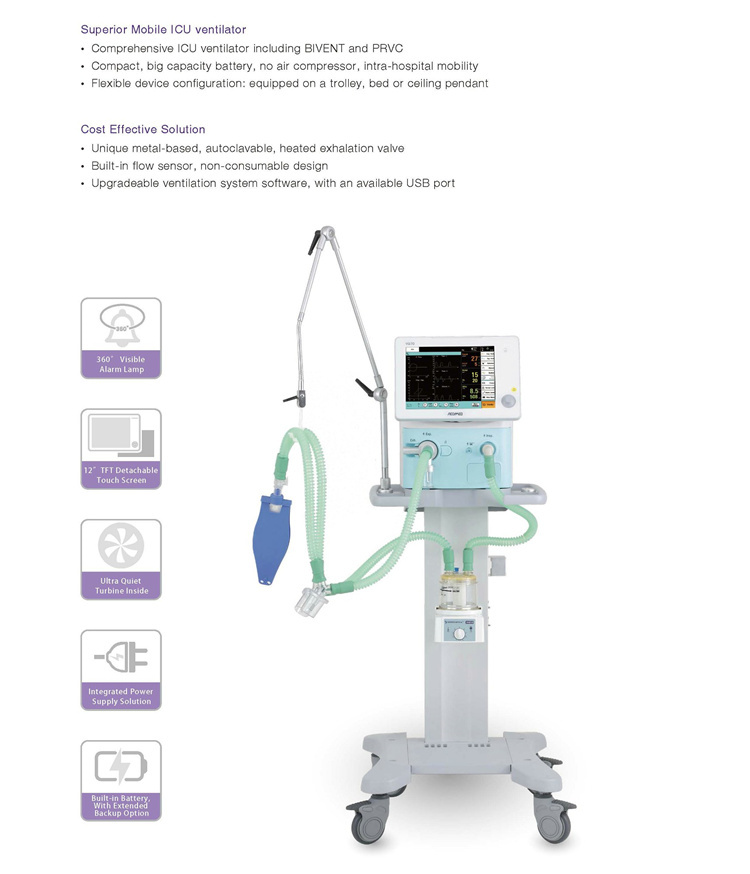 Invasive and Noninvasive Ventilator VG70 for sale